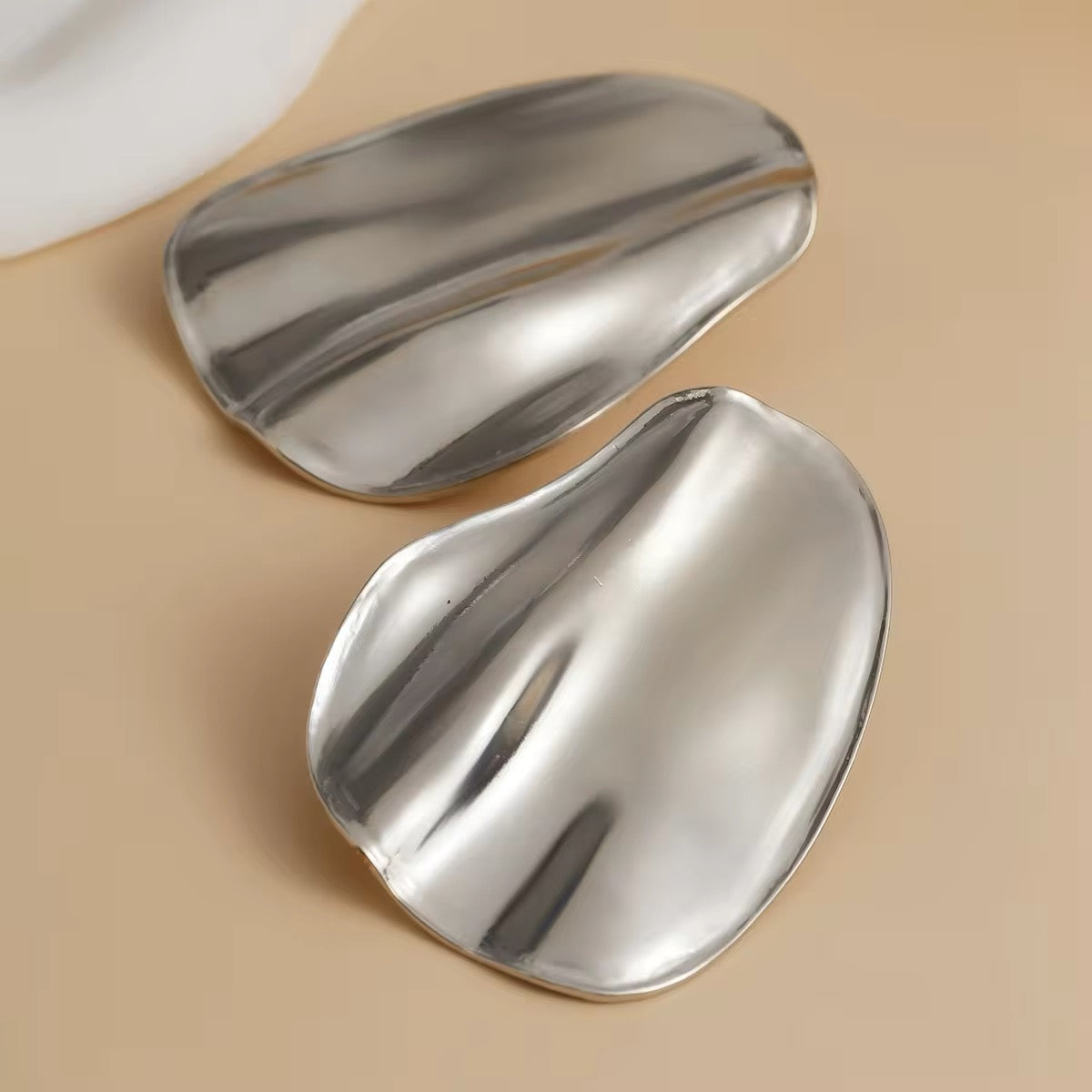 Elegant Irregular Metal Pleated Stud Earrings earrings LUNARITY GARAGE