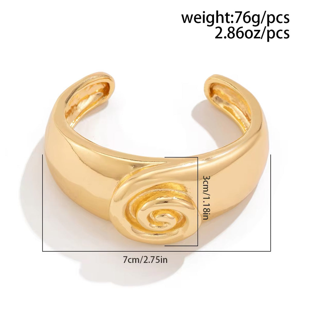Creative Spiral Conch Symbol Bangles Bracelet bracelets LUNARITY GARAGE   