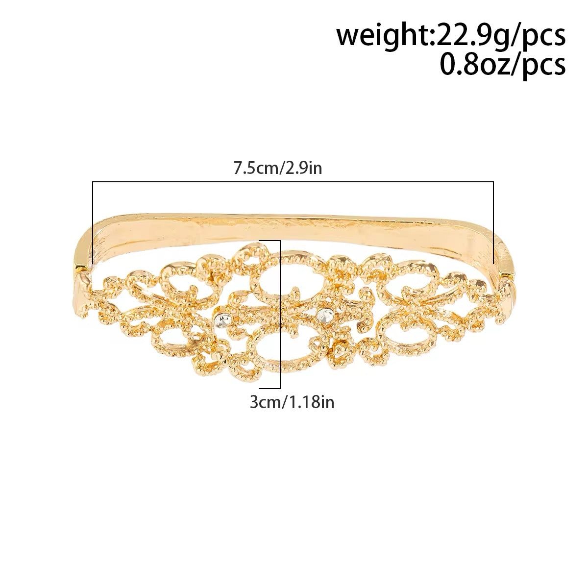 Creative Vintage Design Metal Hollow Out Flower Hand Accessories hand accessories LUNARITY GARAGE