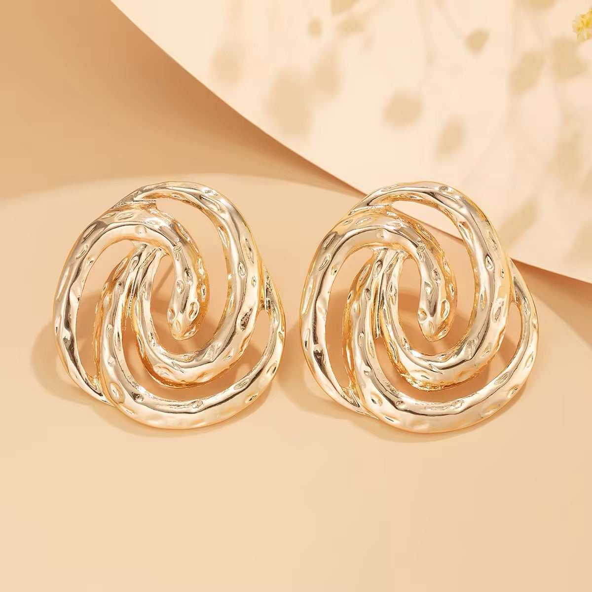 Metal Snake Shaped Spiral Stud Earrings earrings LUNARITY GARAGE   