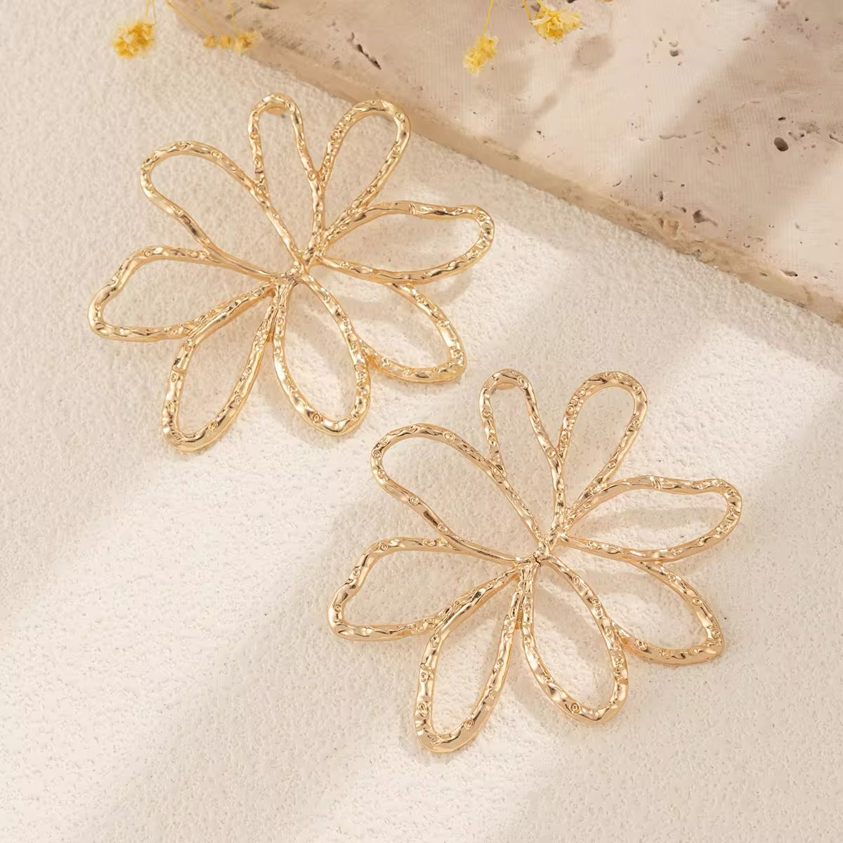 Floral Beauty Exaggerated Big Flower Drop Earrings earrings LUNARITY GARAGE