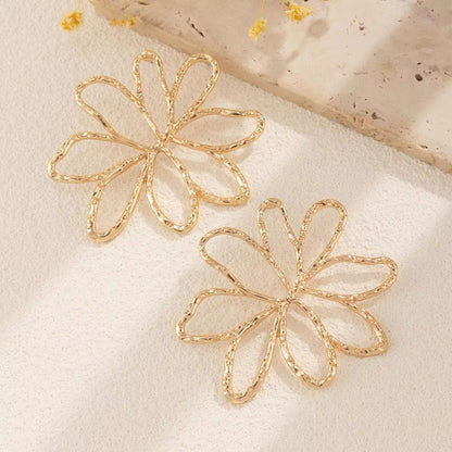 Floral Beauty Exaggerated Big Flower Drop Earrings earrings LUNARITY GARAGE   