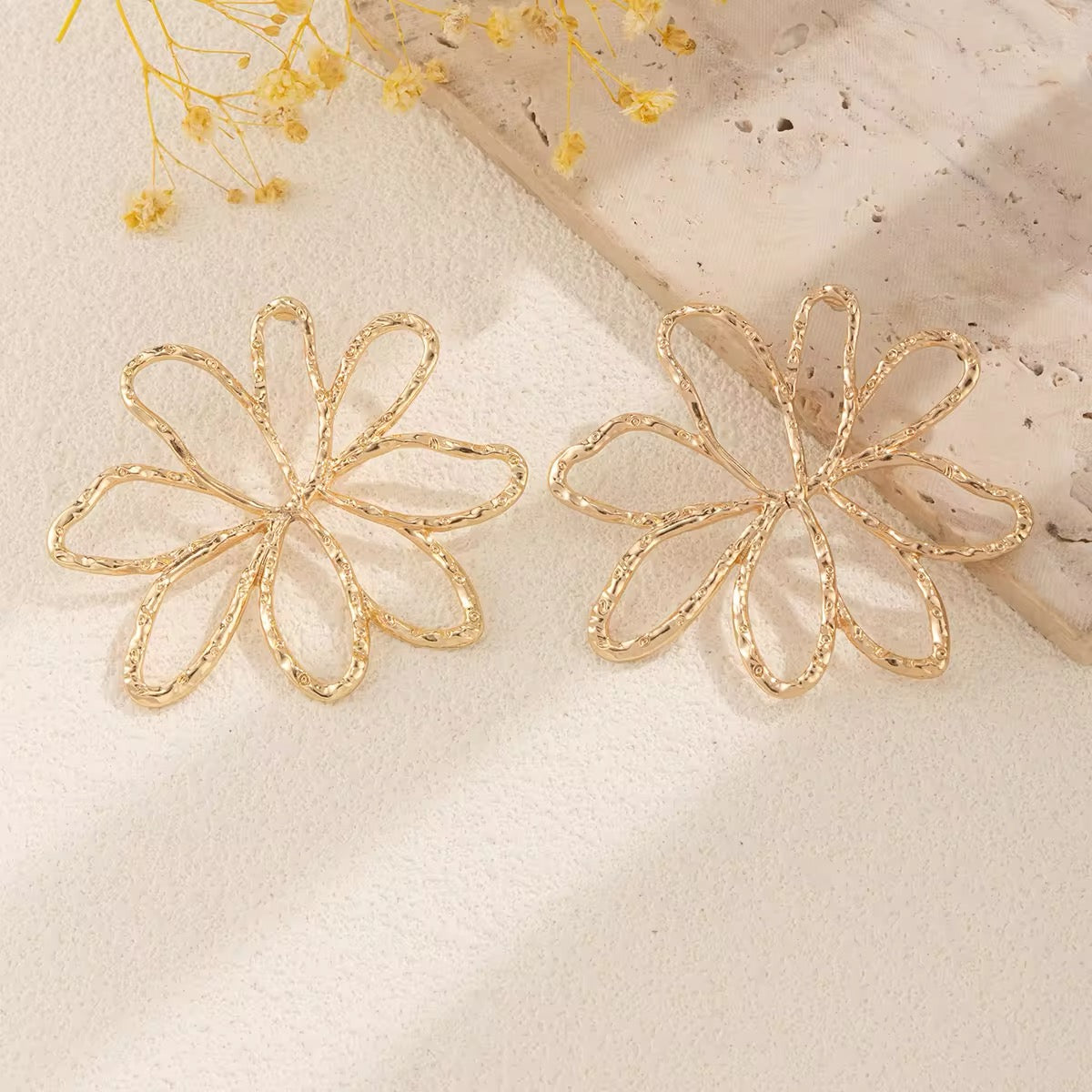Floral Beauty Exaggerated Big Flower Drop Earrings earrings LUNARITY GARAGE