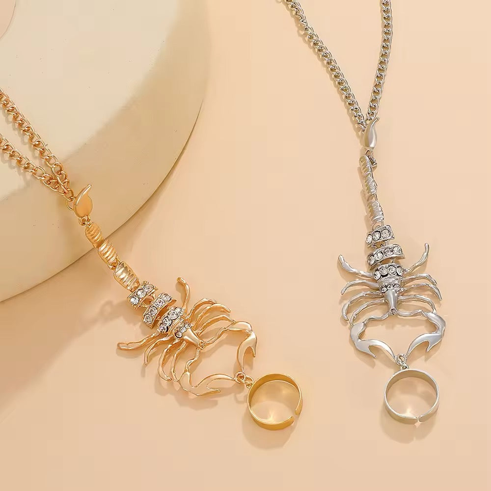 Majestic Zircon Scorpion Empress Hand Accessories hand accessories LUNARITY GARAGE   