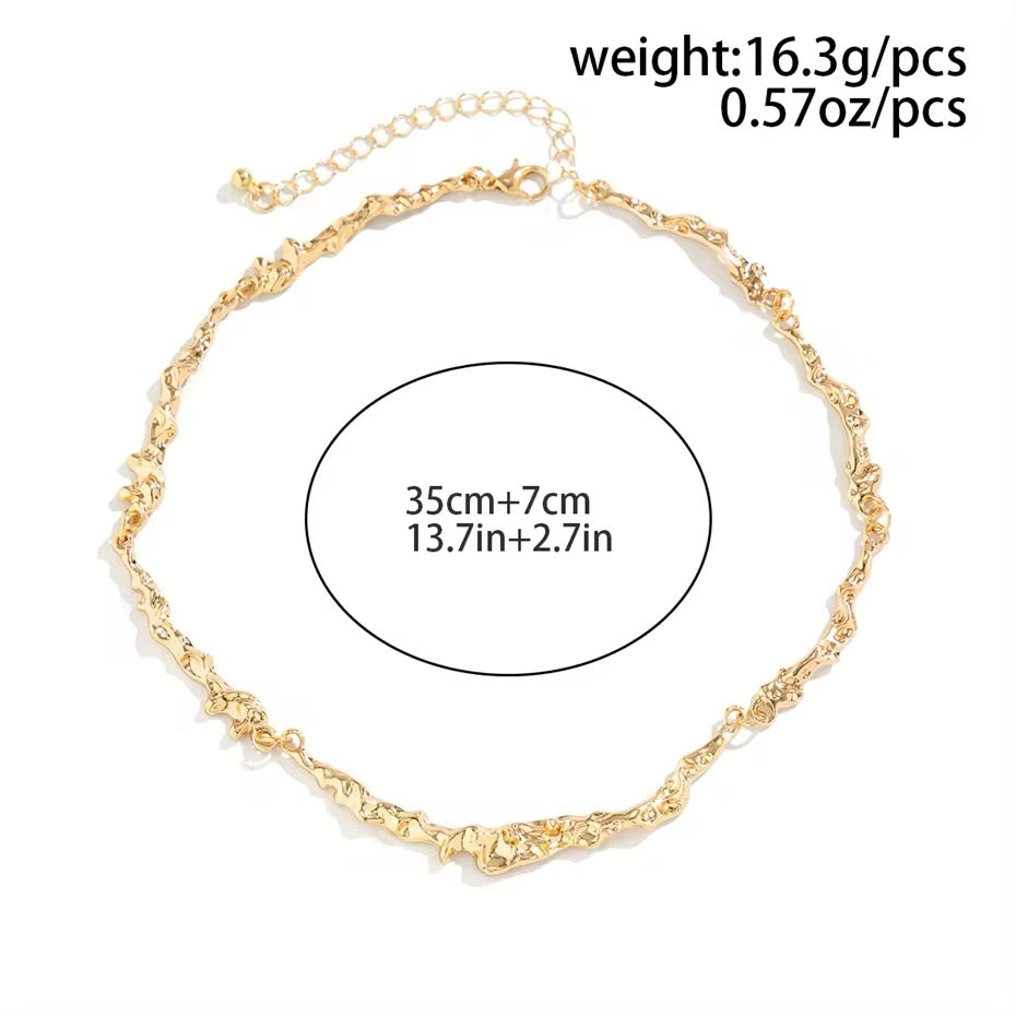 Luxury Elegant Irregular Bone Chain Necklace necklaces LUNARITY GARAGE   