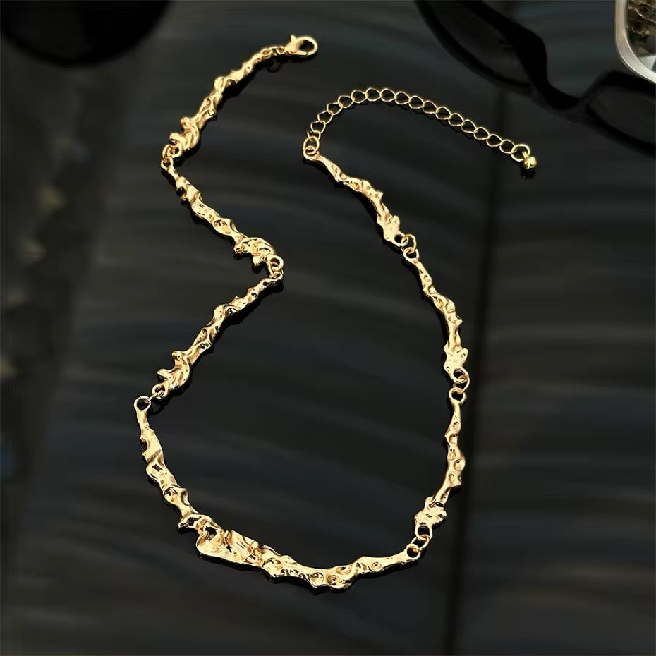 Luxury Elegant Irregular Bone Chain Necklace necklaces LUNARITY GARAGE   