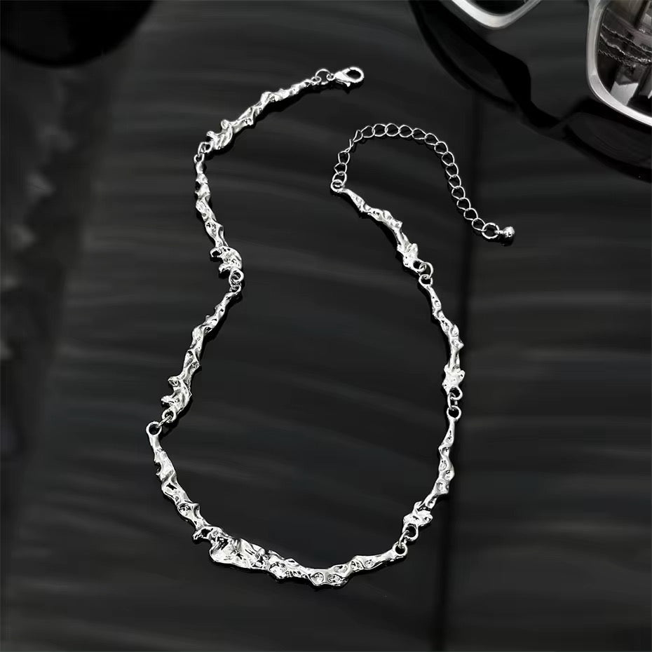 Luxury Elegant Irregular Bone Chain Necklace necklaces LUNARITY GARAGE   