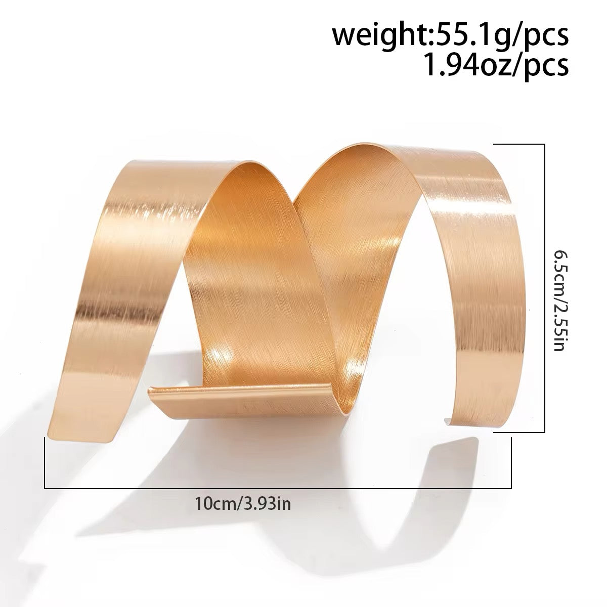 Exaggerated Folding Surround Circle Open Rave Cuff Arm Bracelet arm bracelet LUNARITY GARAGE