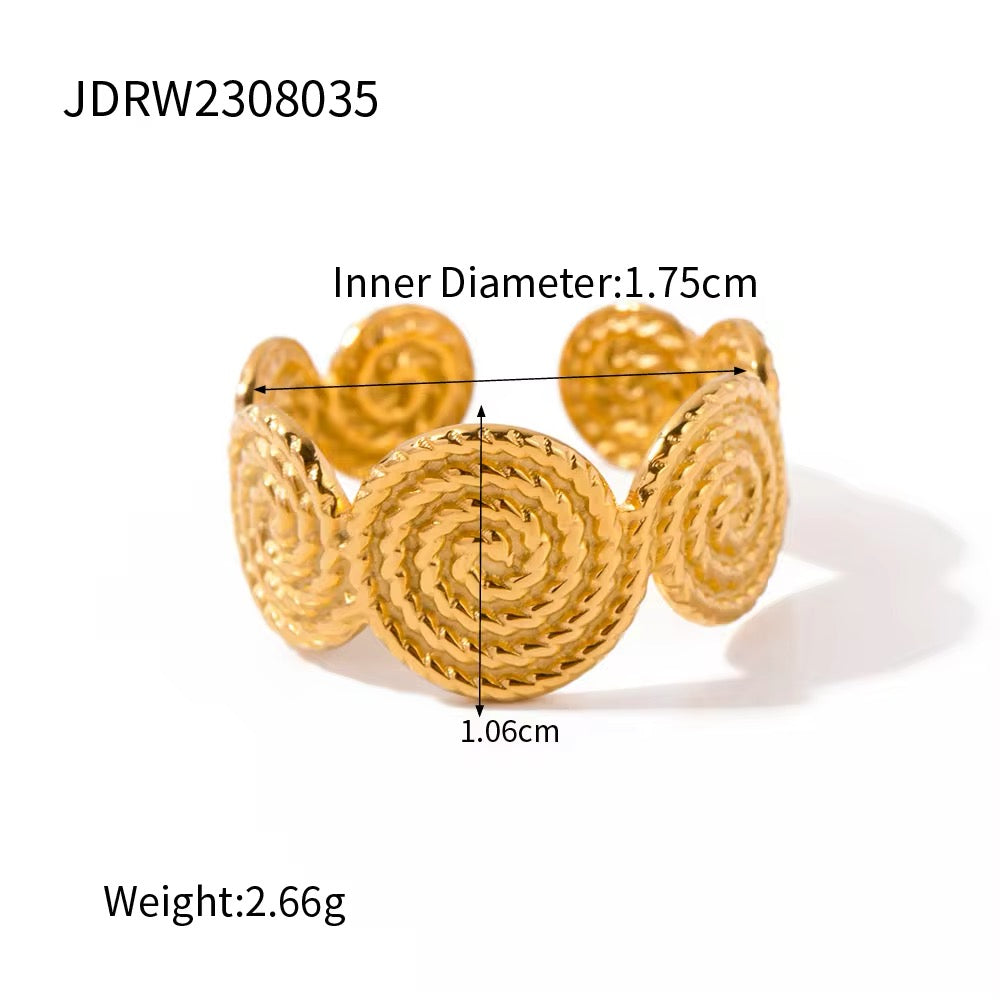 Ethnic Circles Hoop Open Ring ring LUNARITY GARAGE