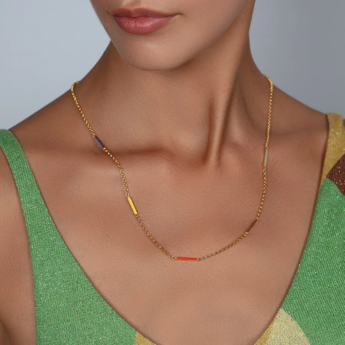 Minimalist Multicolor Necklace necklaces LUNARITY GARAGE   