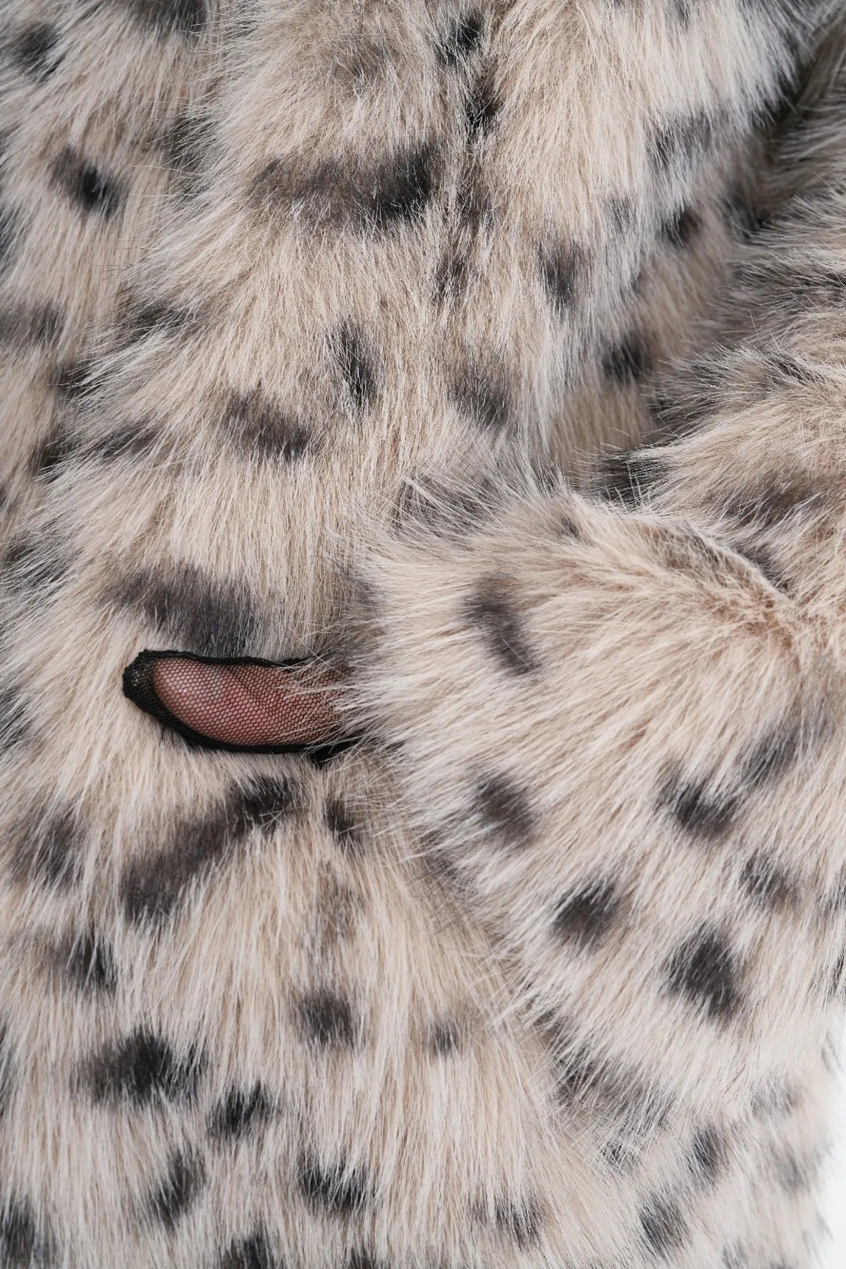 Long-Haired Leopard Print Faux Fur Coat faux fur coat LUNARITY GARAGE