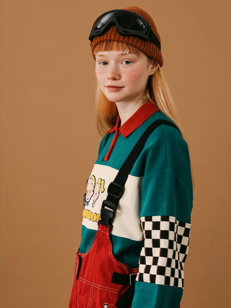 Chic Y2K Cartoon Embroidered Graphic Pullover Sweatshirts Lunarity Garage   