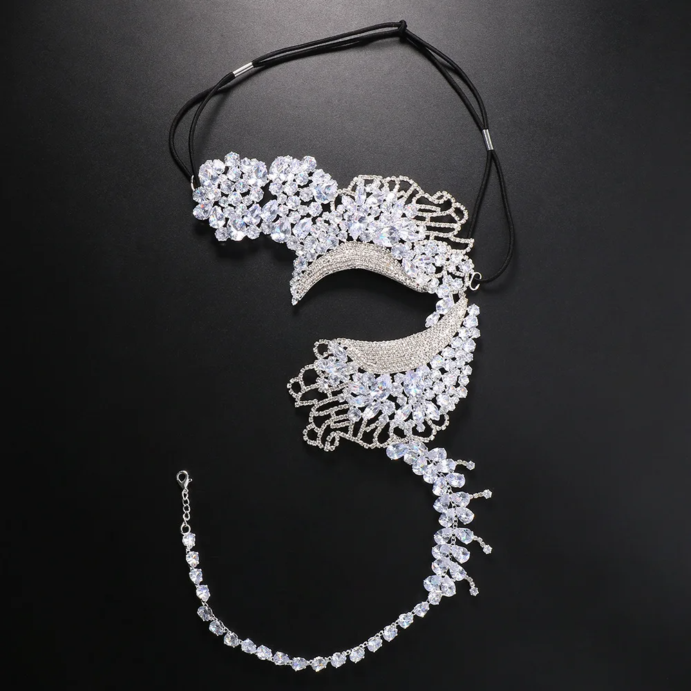 Luxury Cubic Zirconia Mask Face Jewelry mask LUNARITY GARAGE