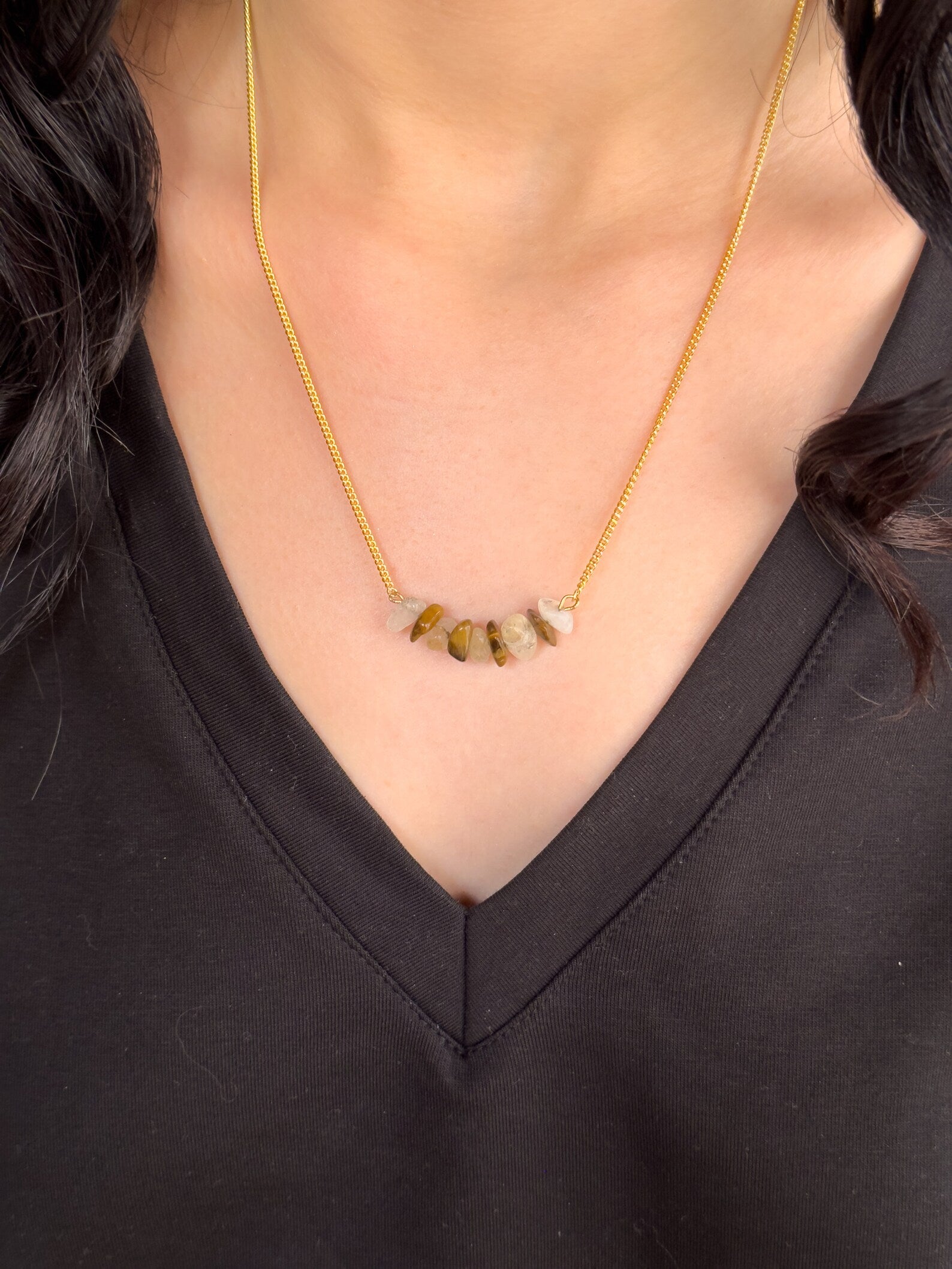 Solar Plexus Chakra Gemsonte Necklace necklaces LUNARITY GARAGE 16 Inches