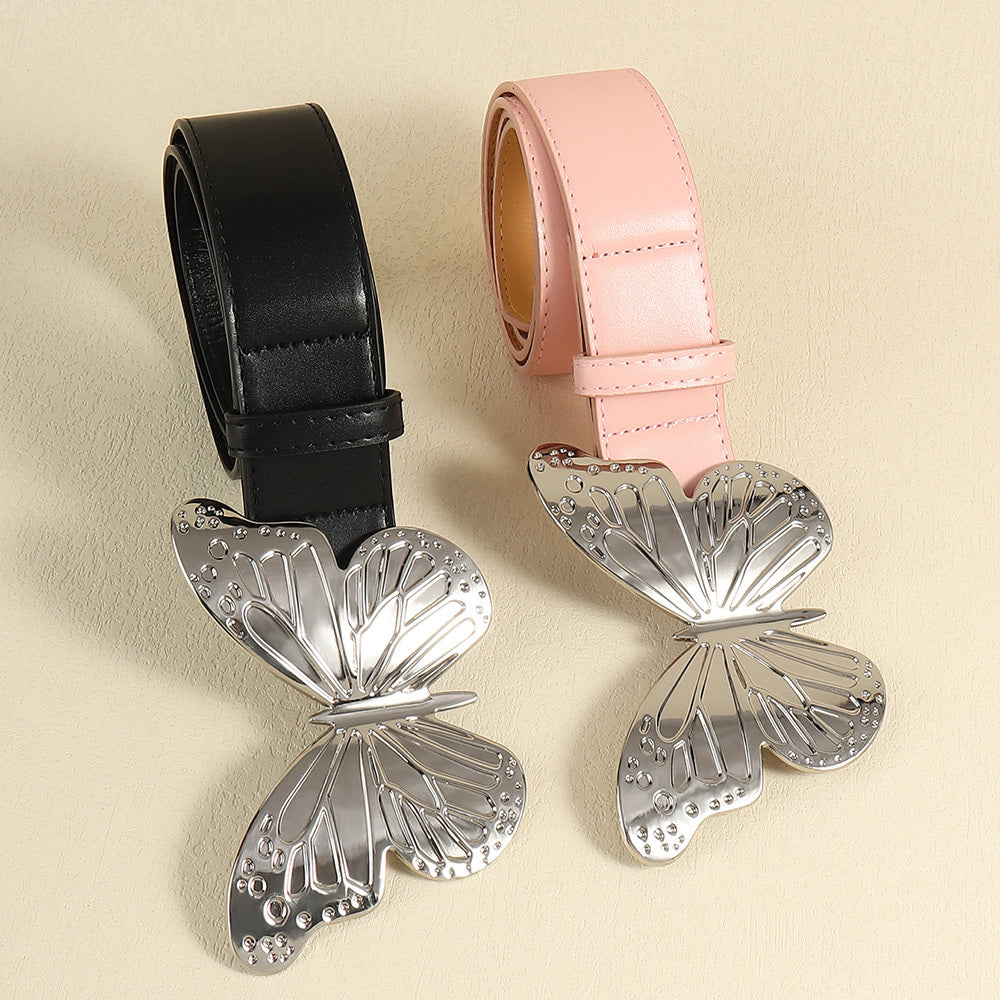 Women's Metal Large Butterfly Belt Simple Vintage Belt Sweet Trend Accessory belt LUNARITY GARAGE   