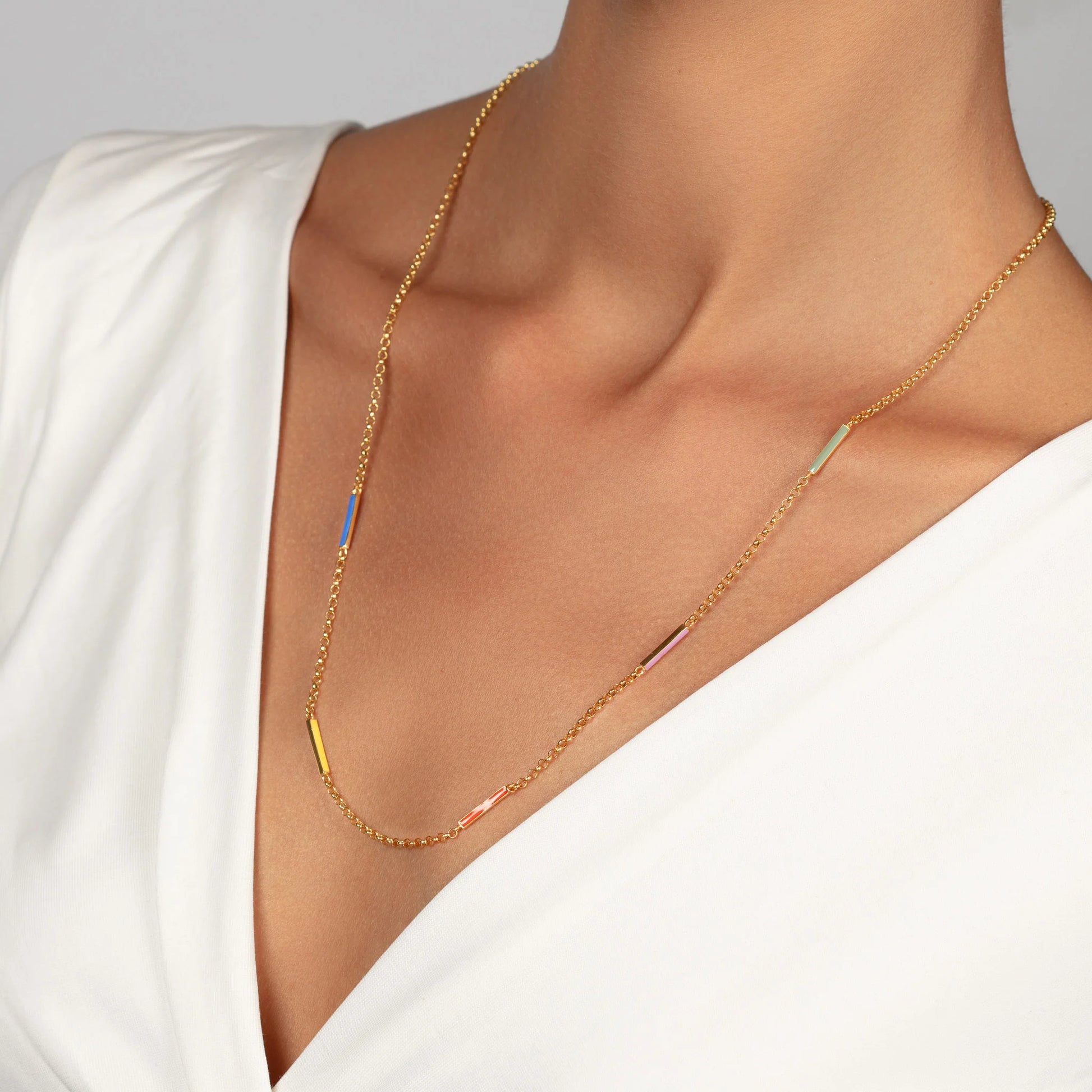 Minimalist Multicolor Necklace necklaces LUNARITY GARAGE   