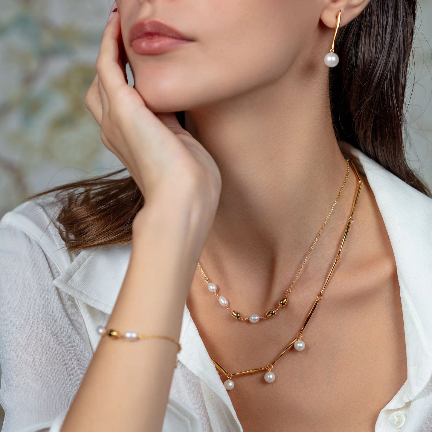 Leila Pearl Necklace necklaces LUNARITY GARAGE   