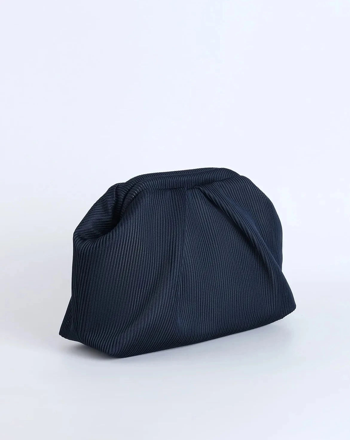 Elegant Soft Blue Pleated Clutch Handbag clutch LUNARITY GARAGE