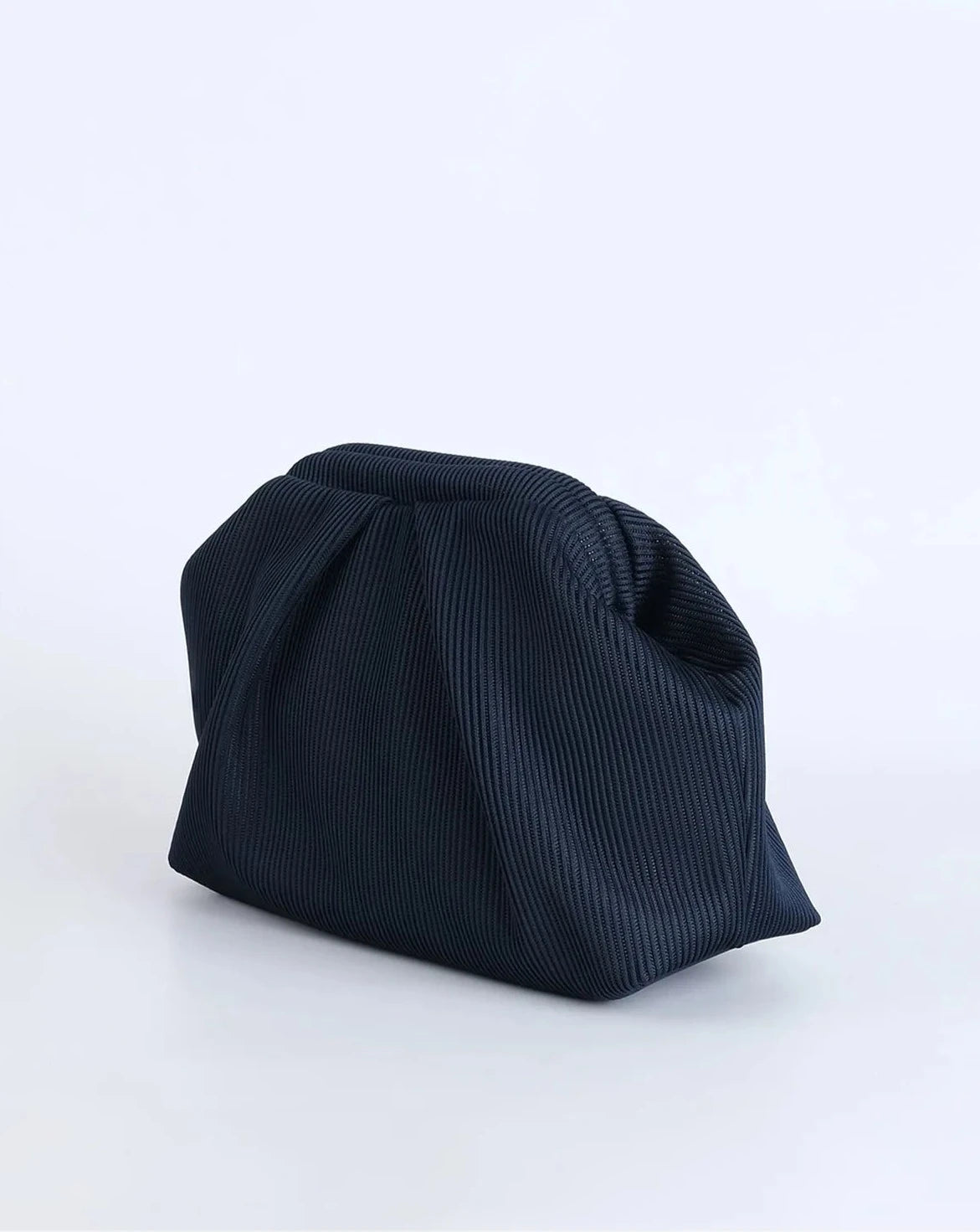 Elegant Blue Pleated Clutch Handbag clutch LUNARITY GARAGE