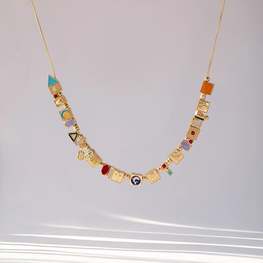 Party Crush Necklace - Gold Plated Silver with Handcrafted Detailing Necklace LUNARITY GARAGE