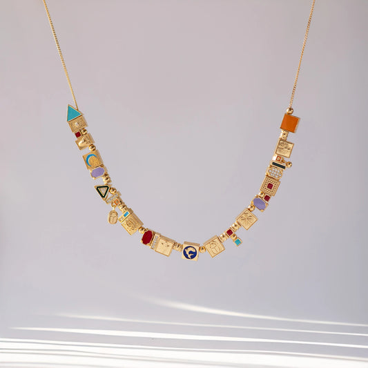 Party Crush Necklace - Gold Plated Silver with Handcrafted Detailing Necklace LUNARITY GARAGE