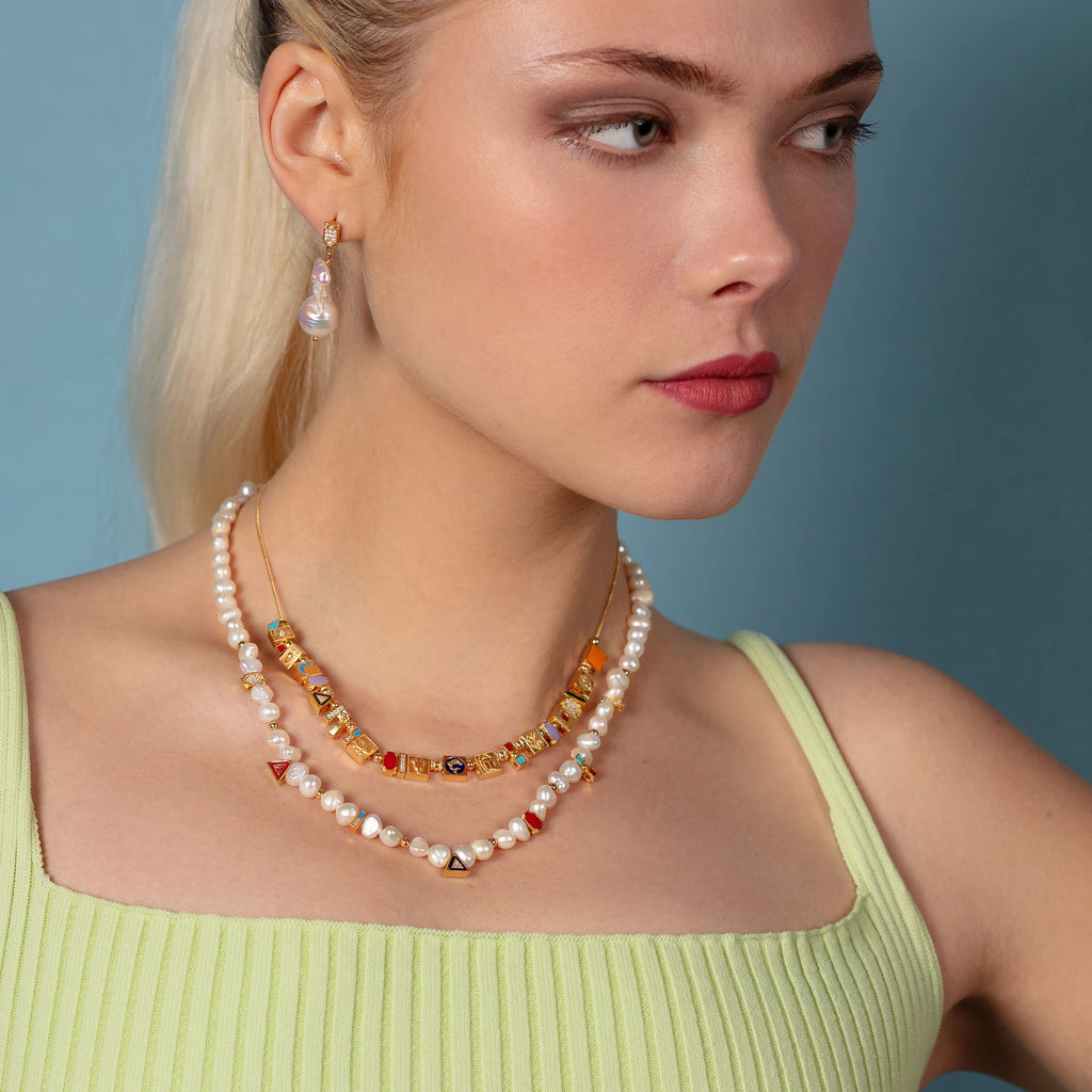 Party Crush Necklace - Gold Plated Silver with Handcrafted Detailing Necklace LUNARITY GARAGE