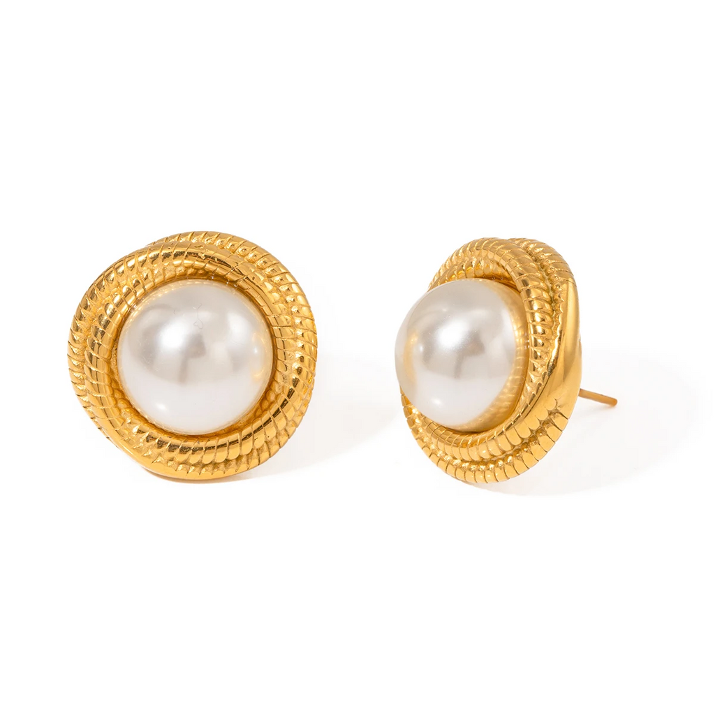 Pearl Wrap Thread Earrings earrings LUNARITY GARAGE   
