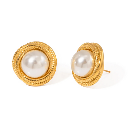 Pearl Wrap Thread Earrings earrings LUNARITY GARAGE   