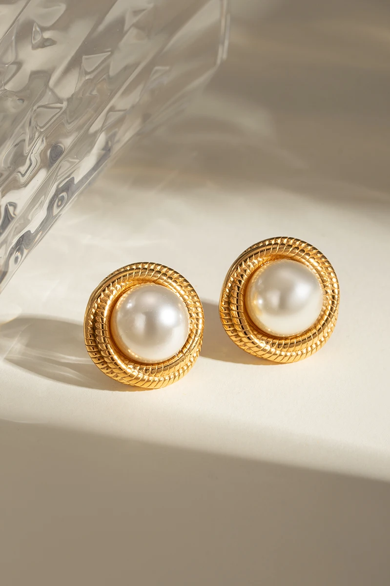 Pearl Wrap Thread Earrings earrings LUNARITY GARAGE   