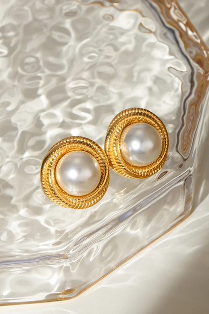 Pearl Wrap Thread Earrings earrings LUNARITY GARAGE   