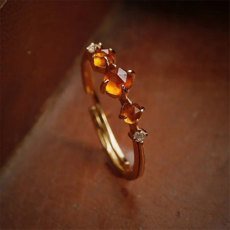 Pomegranate Glow Vintage Open Ring ring LUNARITY GARAGE   