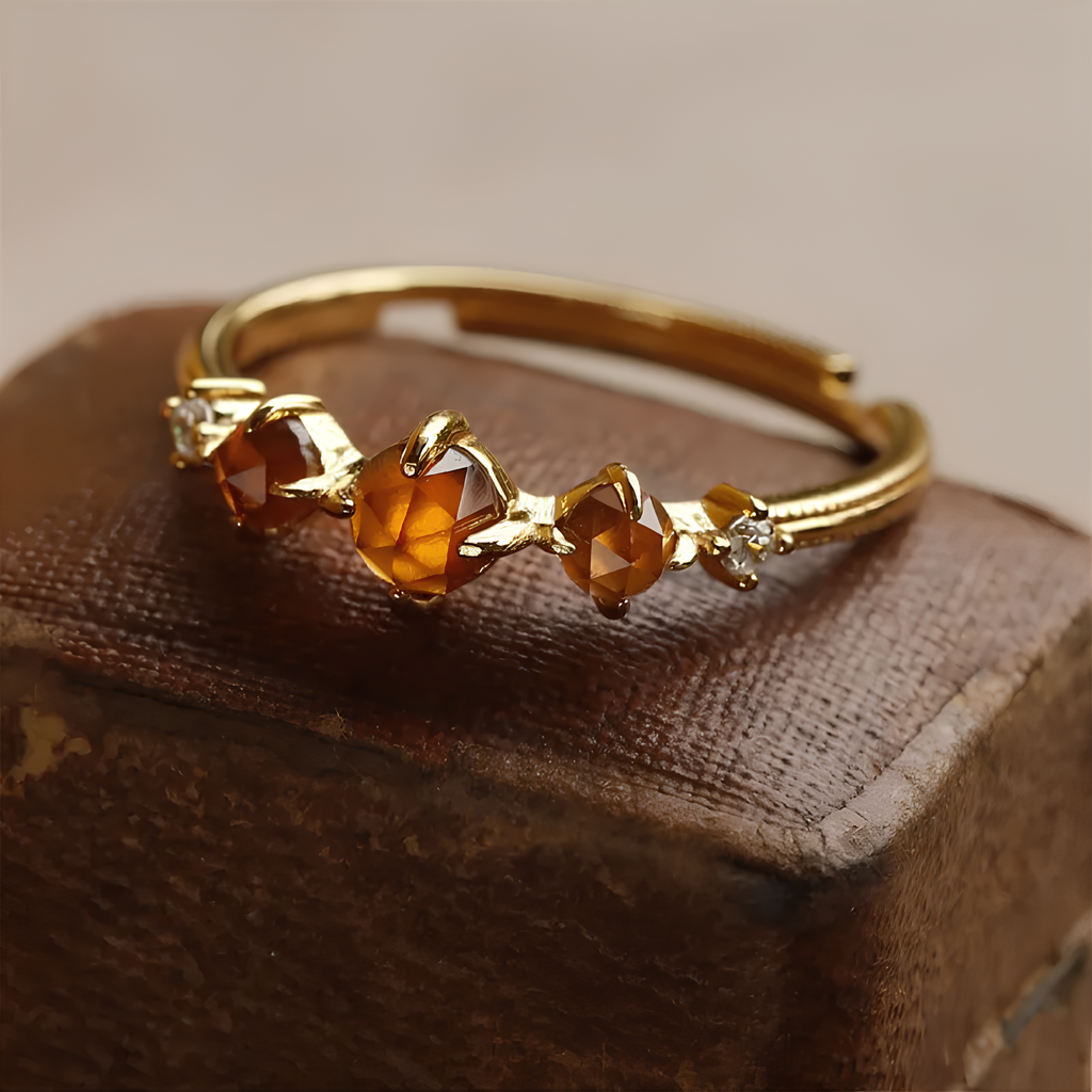 Pomegranate Glow Vintage Open Ring ring LUNARITY GARAGE   