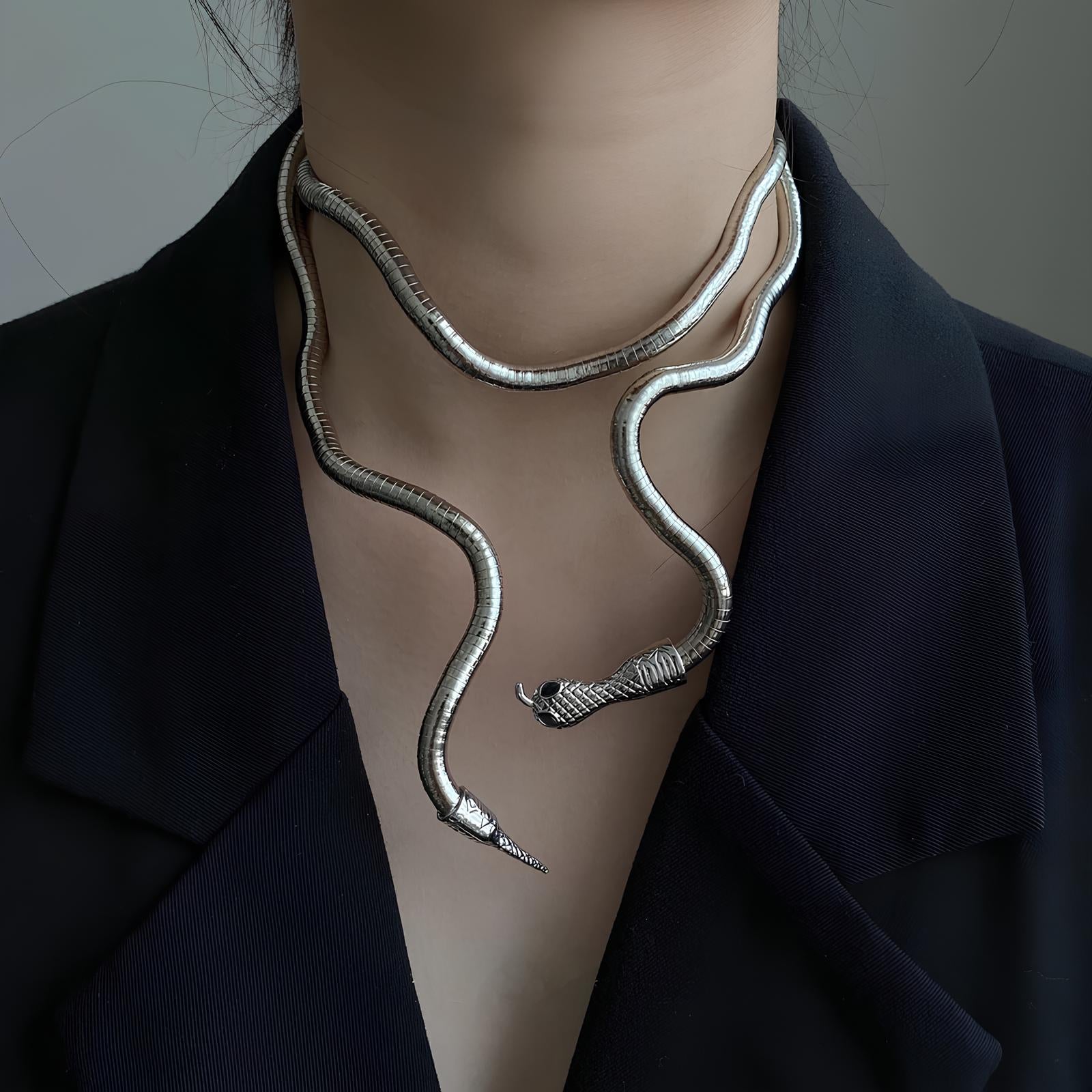 Adjustable Multilayer Snake Chain Necklace Necklace Lunarity Garage