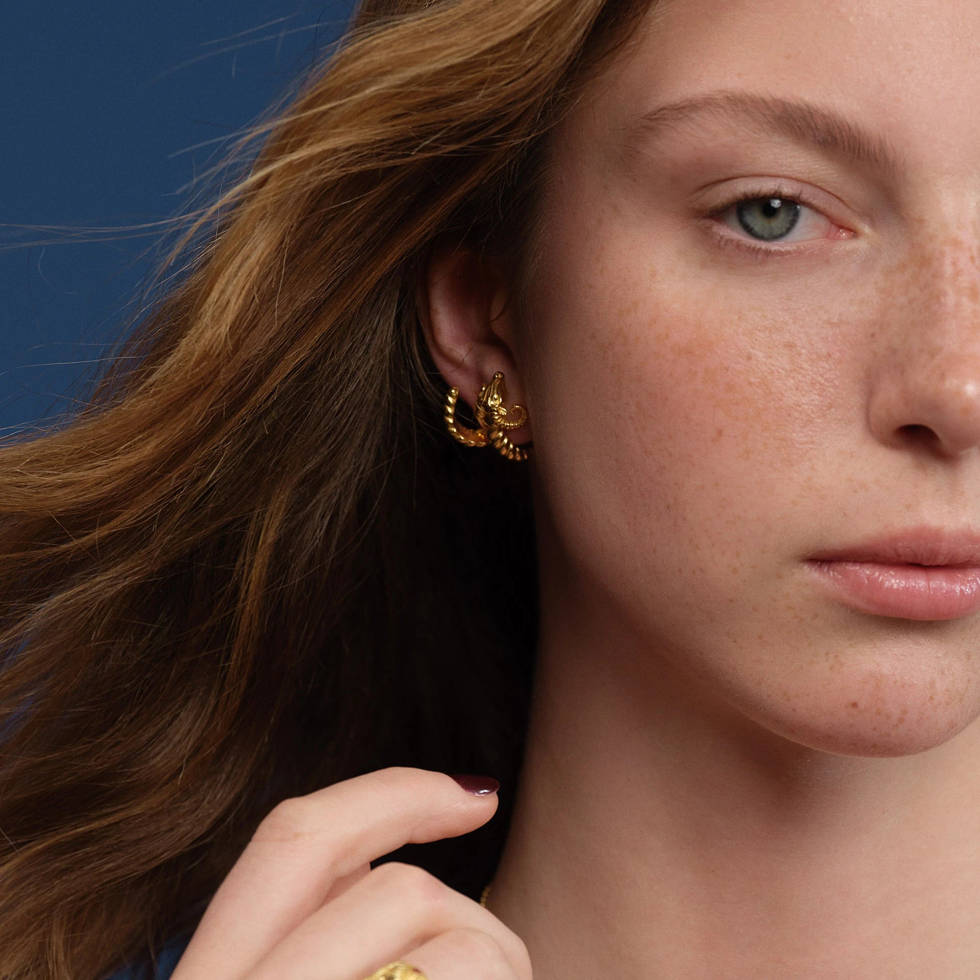 Ram’s Horn Earring (Single) Earrings LUNARITY GARAGE