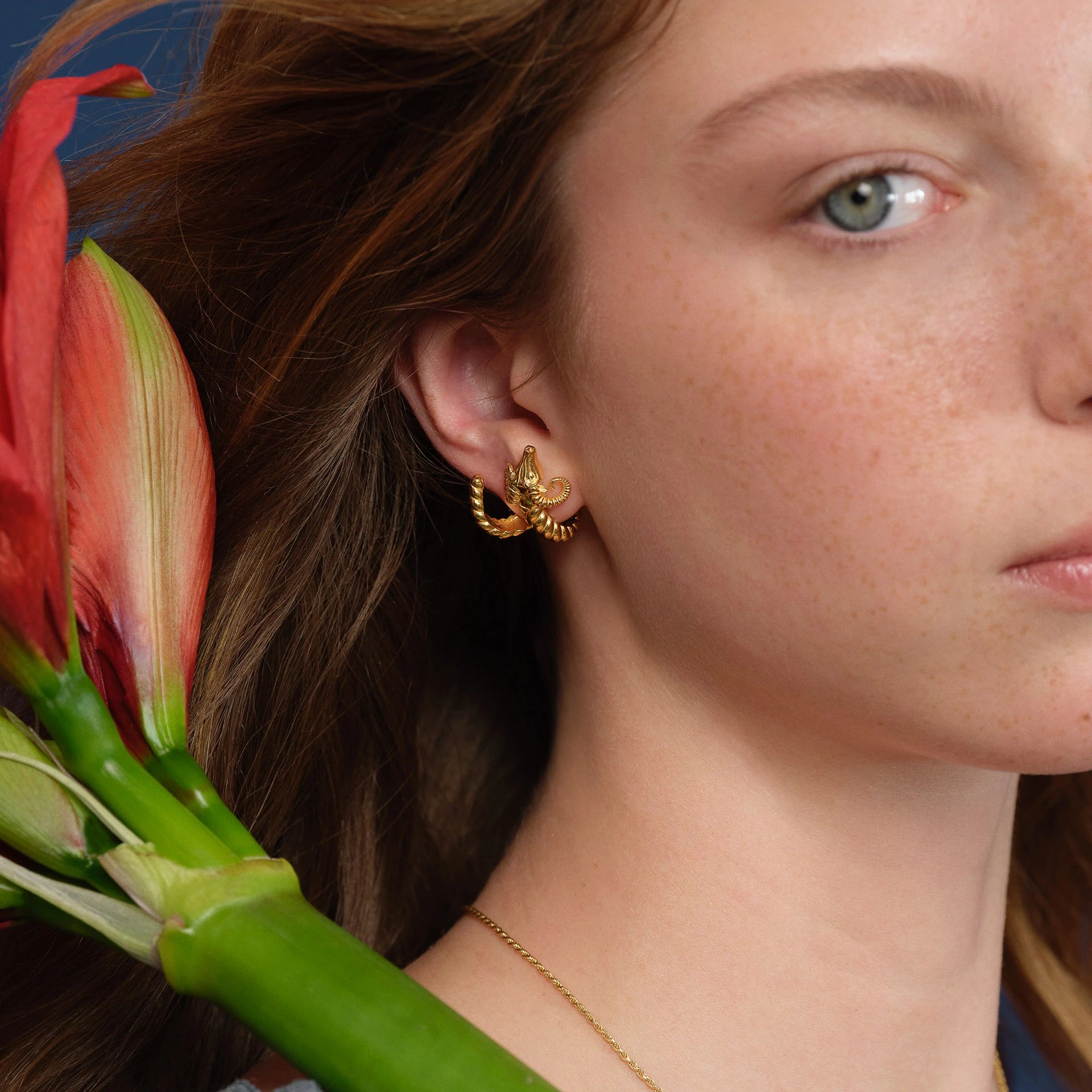 Ram’s Horn Earring (Single) Earrings LUNARITY GARAGE