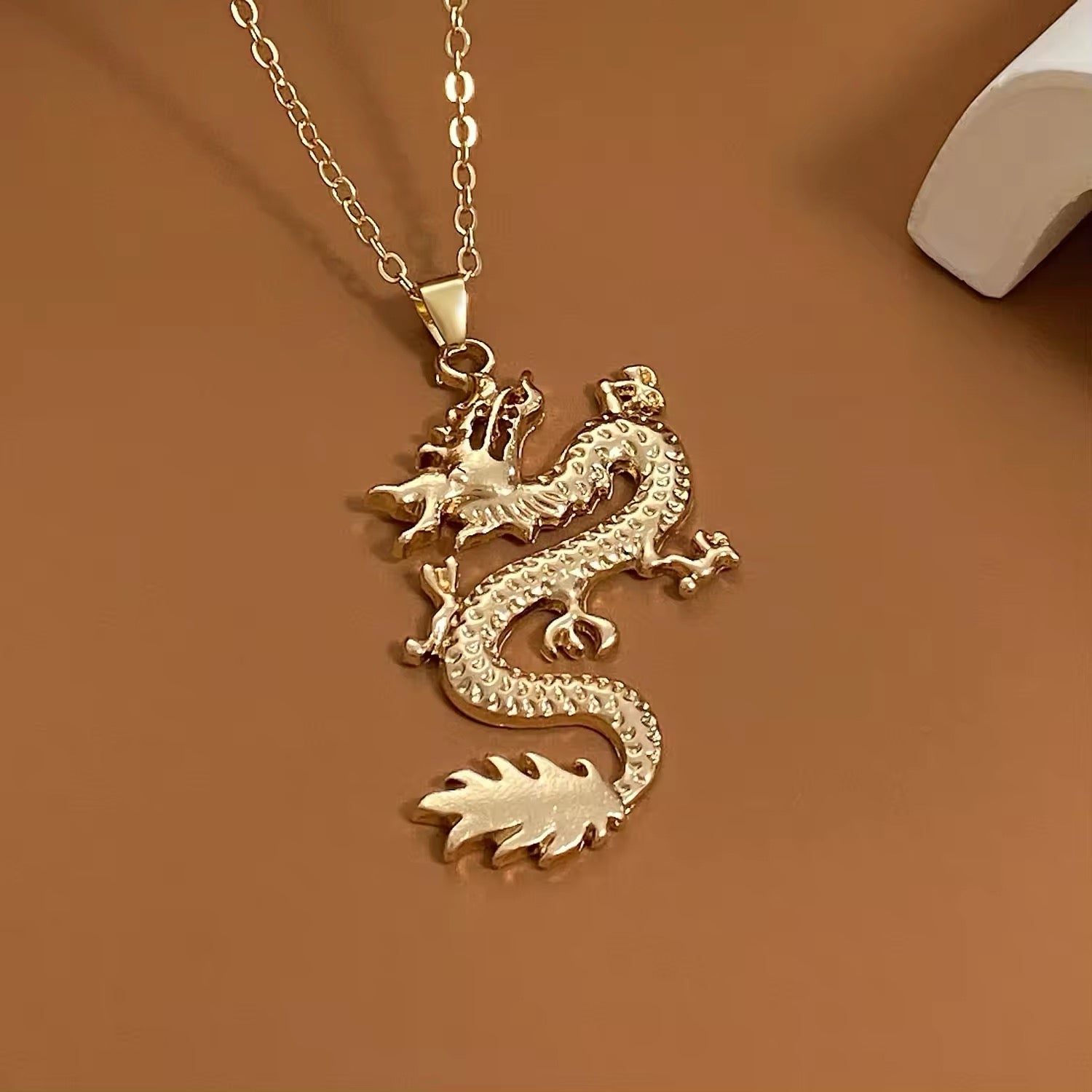 Regal Dragon Pendant Necklace necklaces LUNARITY GARAGE   