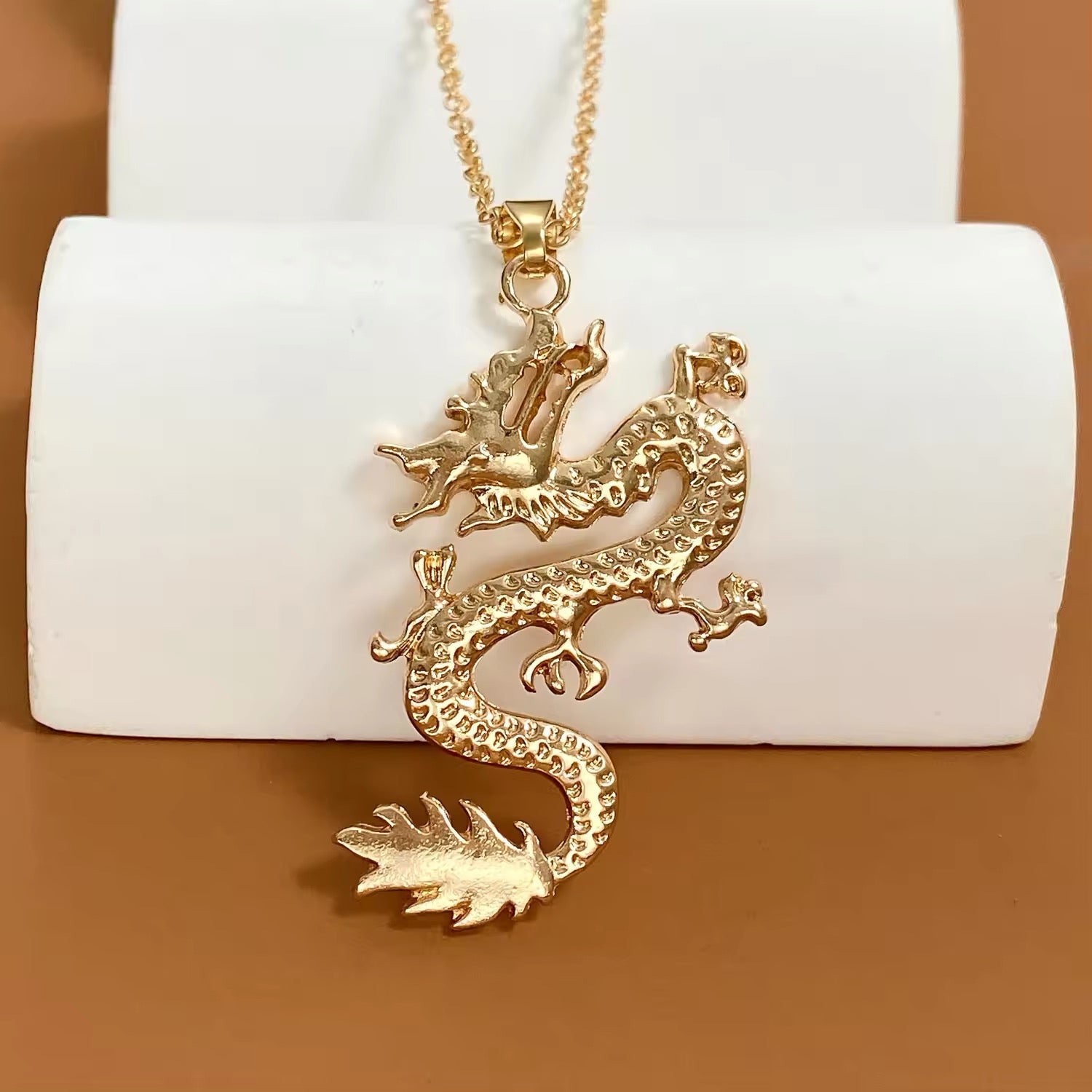 Regal Dragon Pendant Necklace necklaces LUNARITY GARAGE