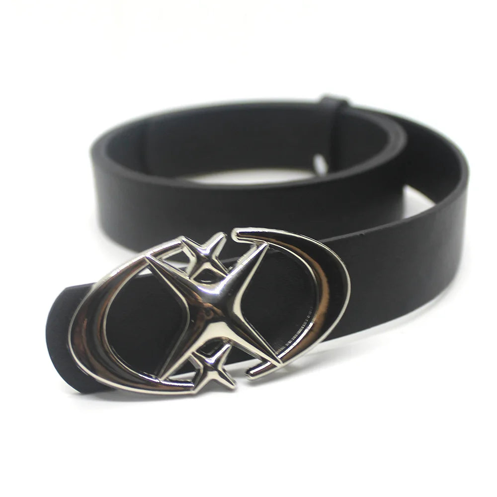 Vintage Y2K Punk Cross & Star Buckle Belt Belt Lunarity Garage   