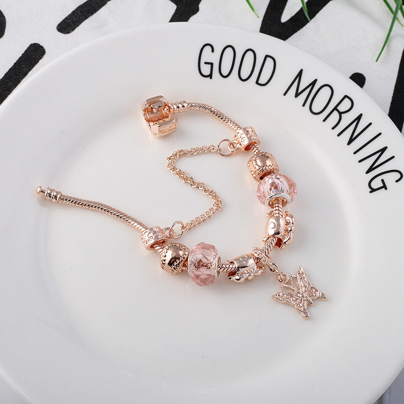 Fashion Love Geometric Rose Gold Bracelet bracelets LUNARITY GARAGE