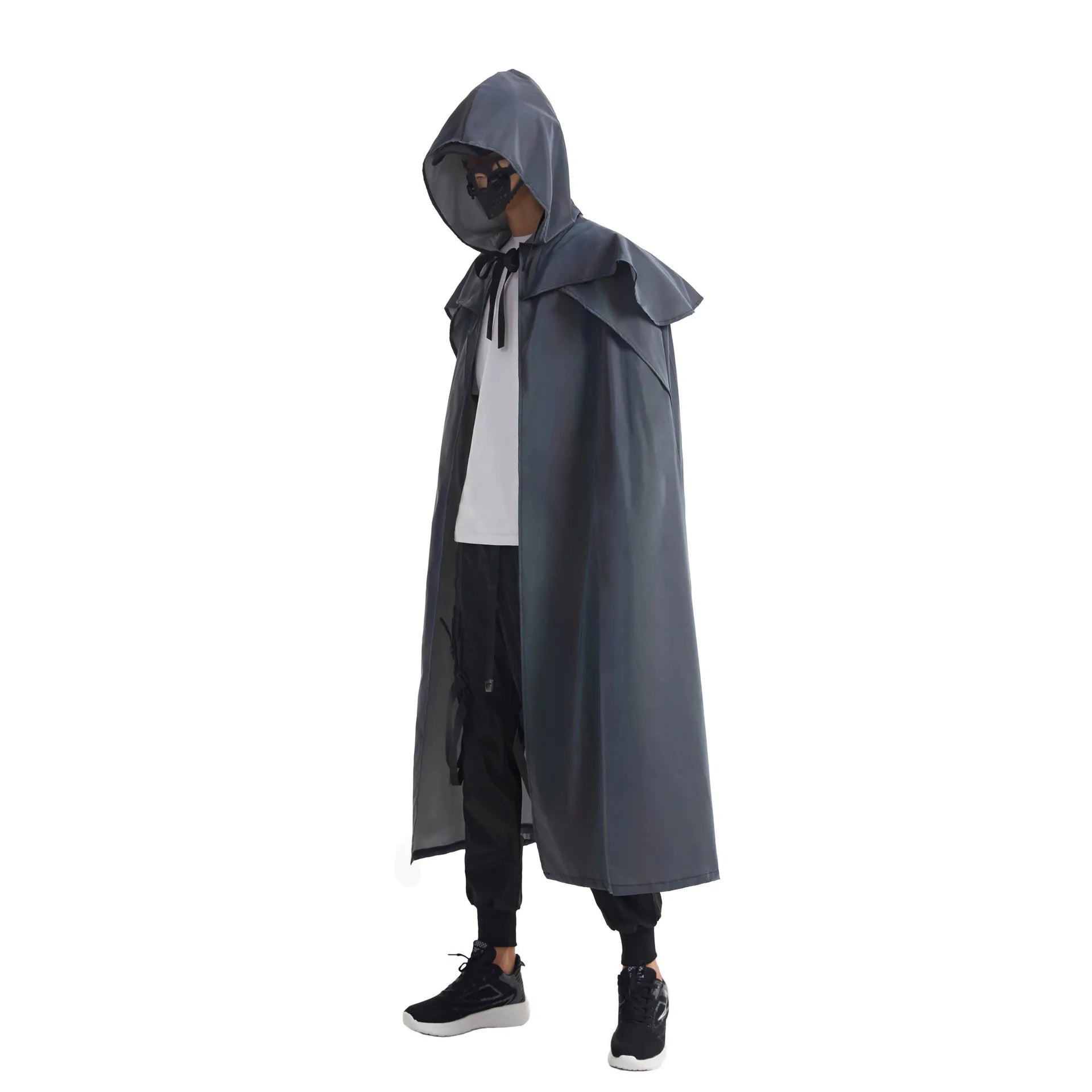 X-Long Reflective Hooded Cape – Unisex Festival & Cosplay Statement Piece Ponchos Lunarity Garage