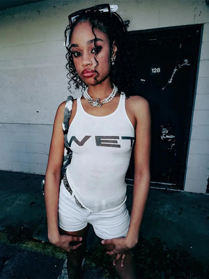 Summer Y2K U-Neck Vest | Streetwear Hip Hop Rock Sports Corset Emo Girls Casual Tank Top