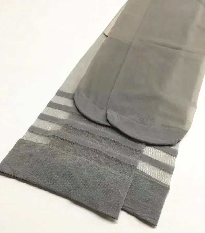 Women Striped Over-the-Knee Stockings – Sheer Mesh Transparent Style (2 Pairs) Stockings LUNARITY GARAGE