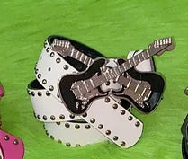 Gothic Punk Rivet Letter Waist Chain Belt - Y2K Skull Devil Charm Belt Belt LUNARITY GARAGE Guitar 120cm