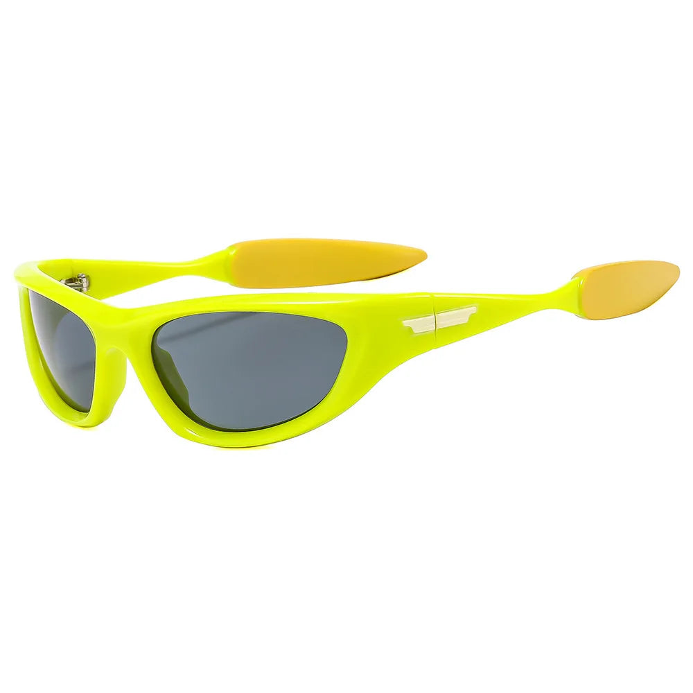 Y2K Luxury Designer Mirror Shades Sunglasses Sunglasses Lunarity Garage Green Black