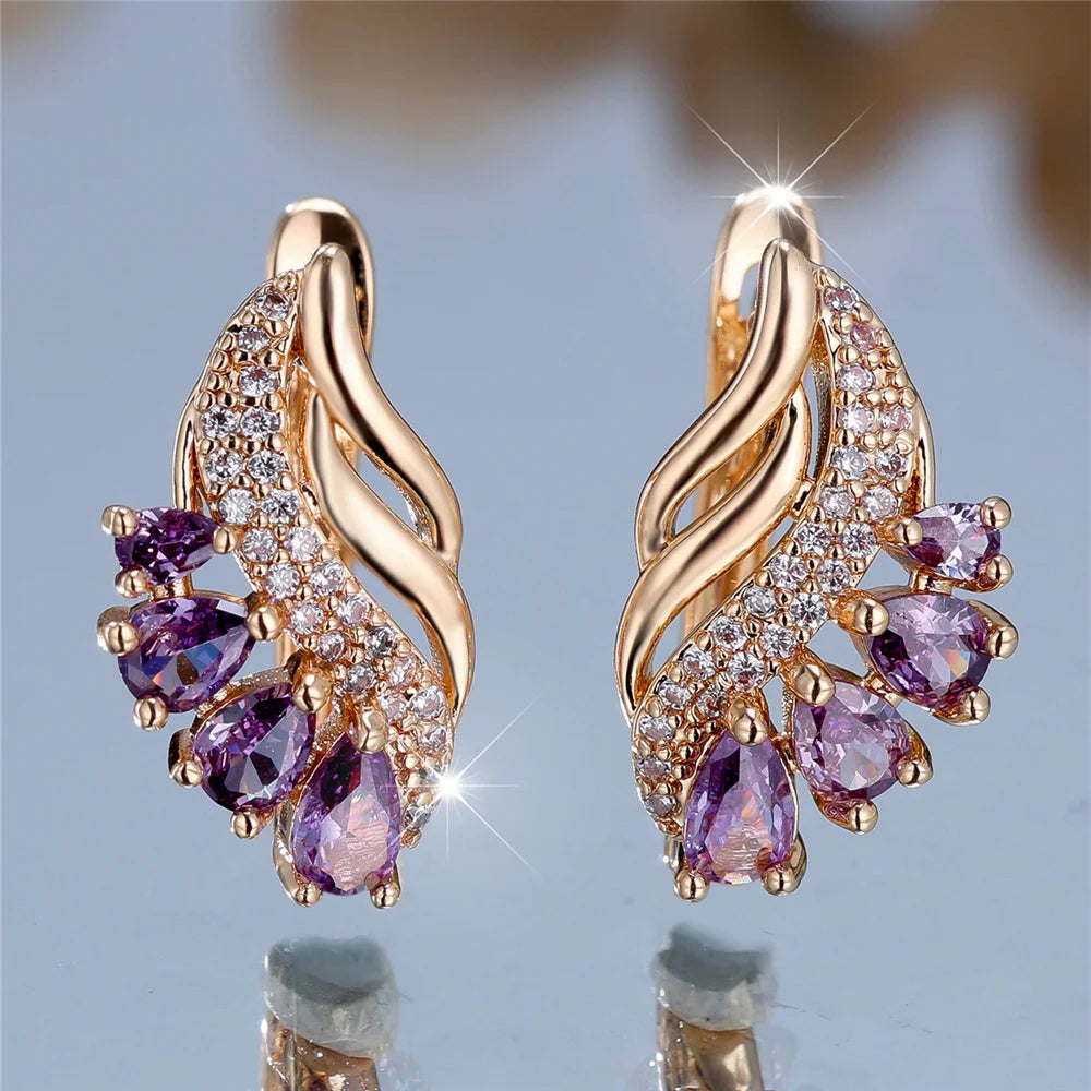 Radiant Amethyst Hoop Earrings Earrings LUNARITY GARAGE