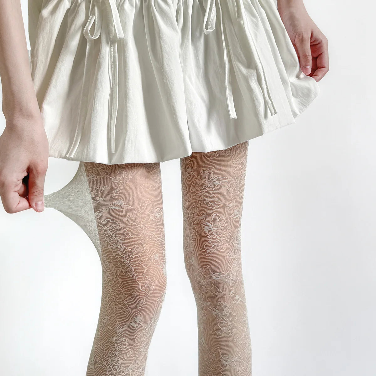 Women Lace Floral Mesh Fishnet Pantyhose – Slim Sheer Tights