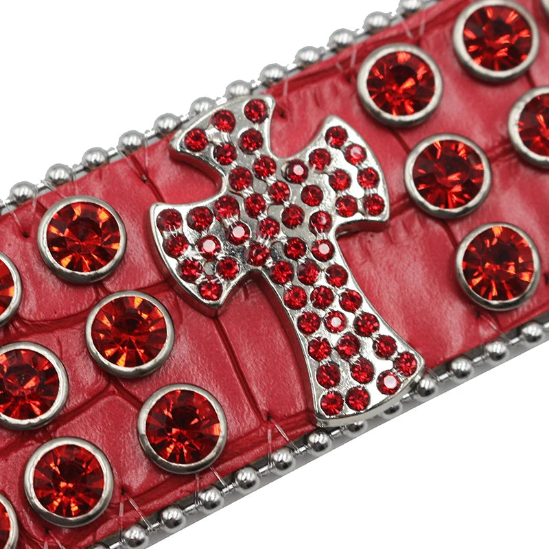 Punk Style Shiny Cross Rhinestone Bracelet Bracelets LUNARITY GARAGE