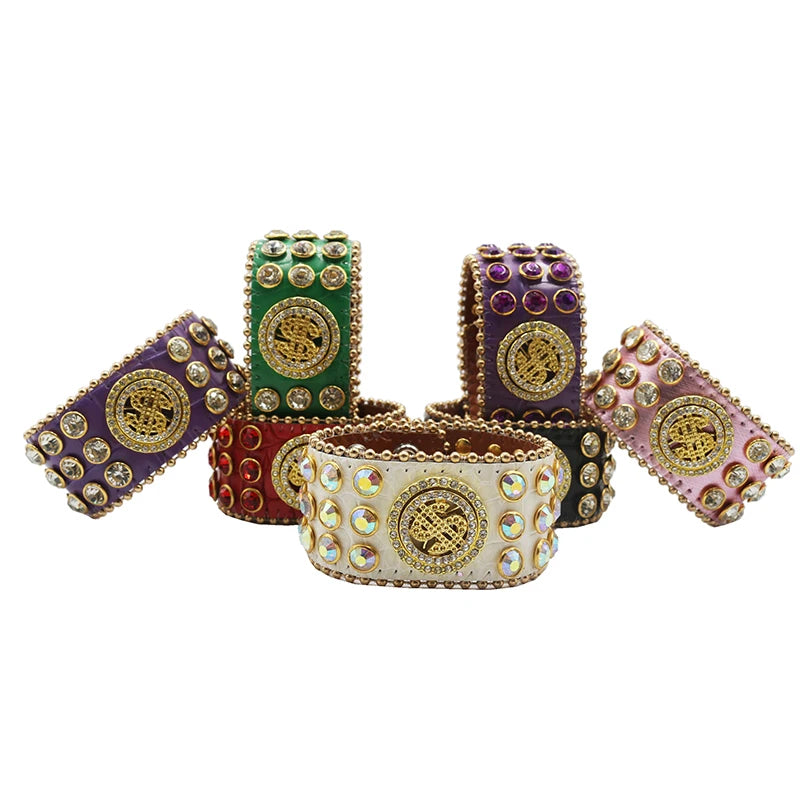 Western Rhinestone Spinner Bracelet Bracelets LUNARITY GARAGE