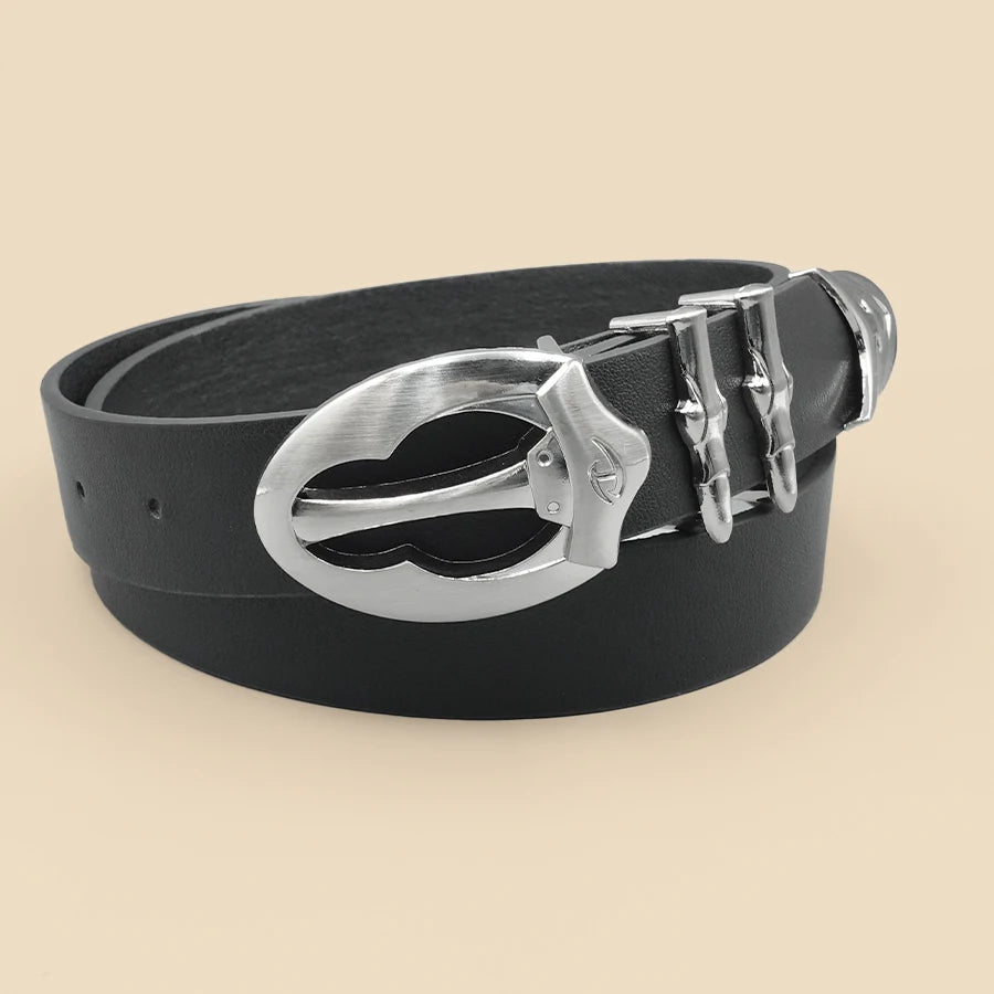 Y2K Rivet Punk Wide Belt - Personalized Multi-Functional PU Leather Waistband Belt LUNARITY GARAGE Black 100cm