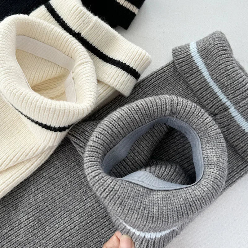 Wool Leg Warmers with Metal Buckle – Y2K Winter Calf Leggings & Foot Protector for Lolita, Japanese JK, and Harajuku Style Leg warmer LUNARITY GARAGE   